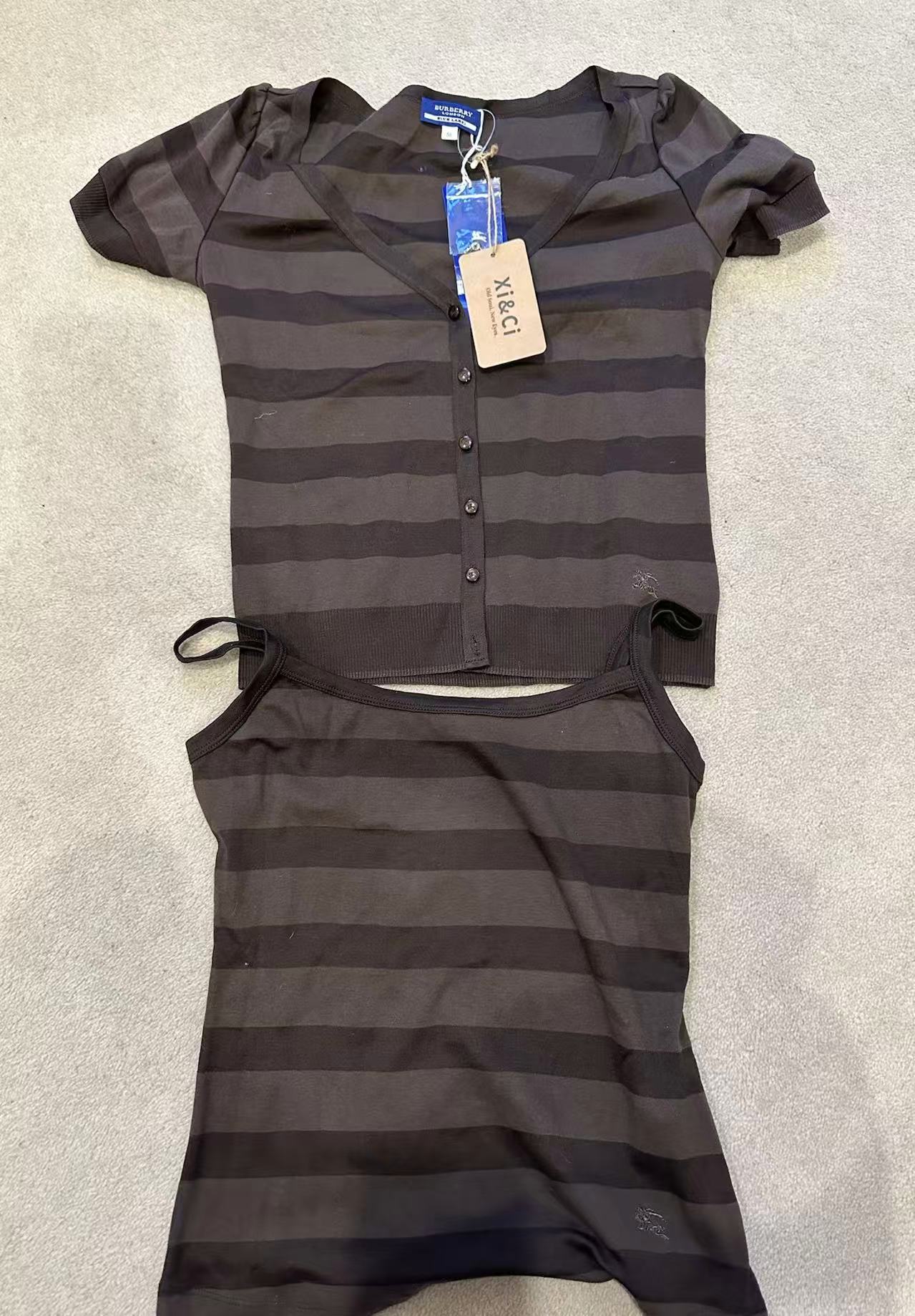 Burberry Blue Label Vintage Knit Twin Set