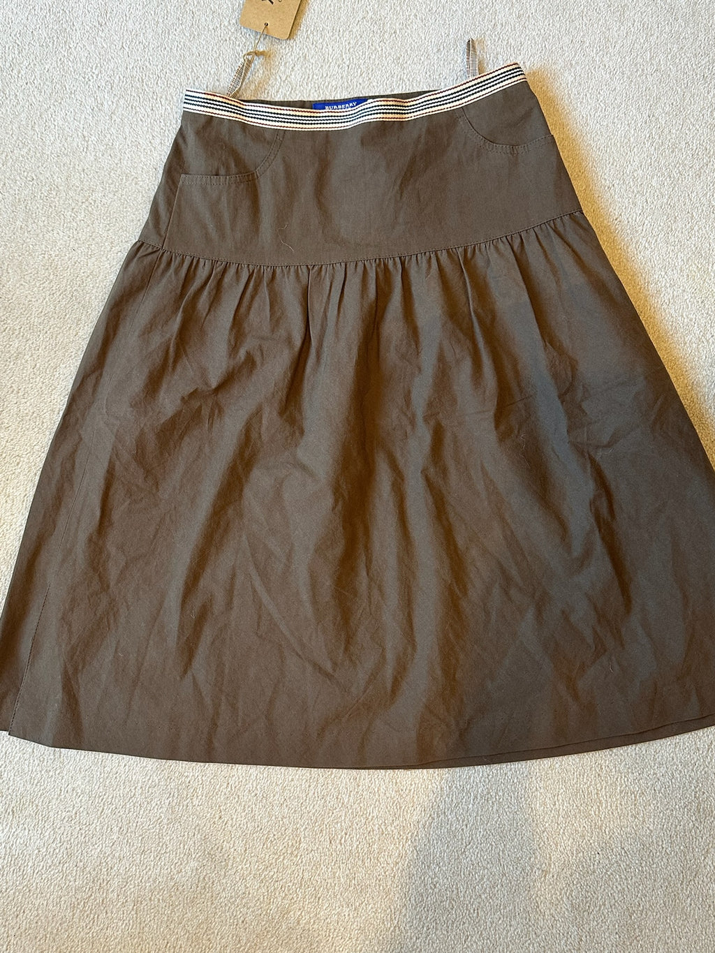 Burberry Brown A-line Skirt