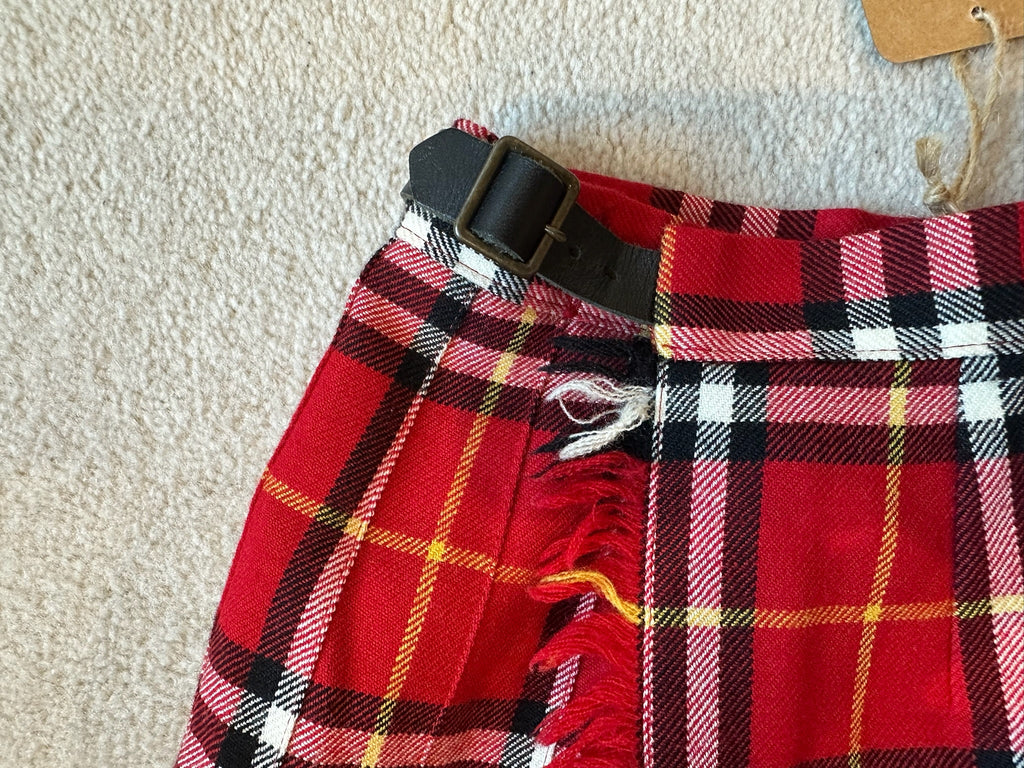 Burberry Blue Label Red Tartan Mini Skirt
