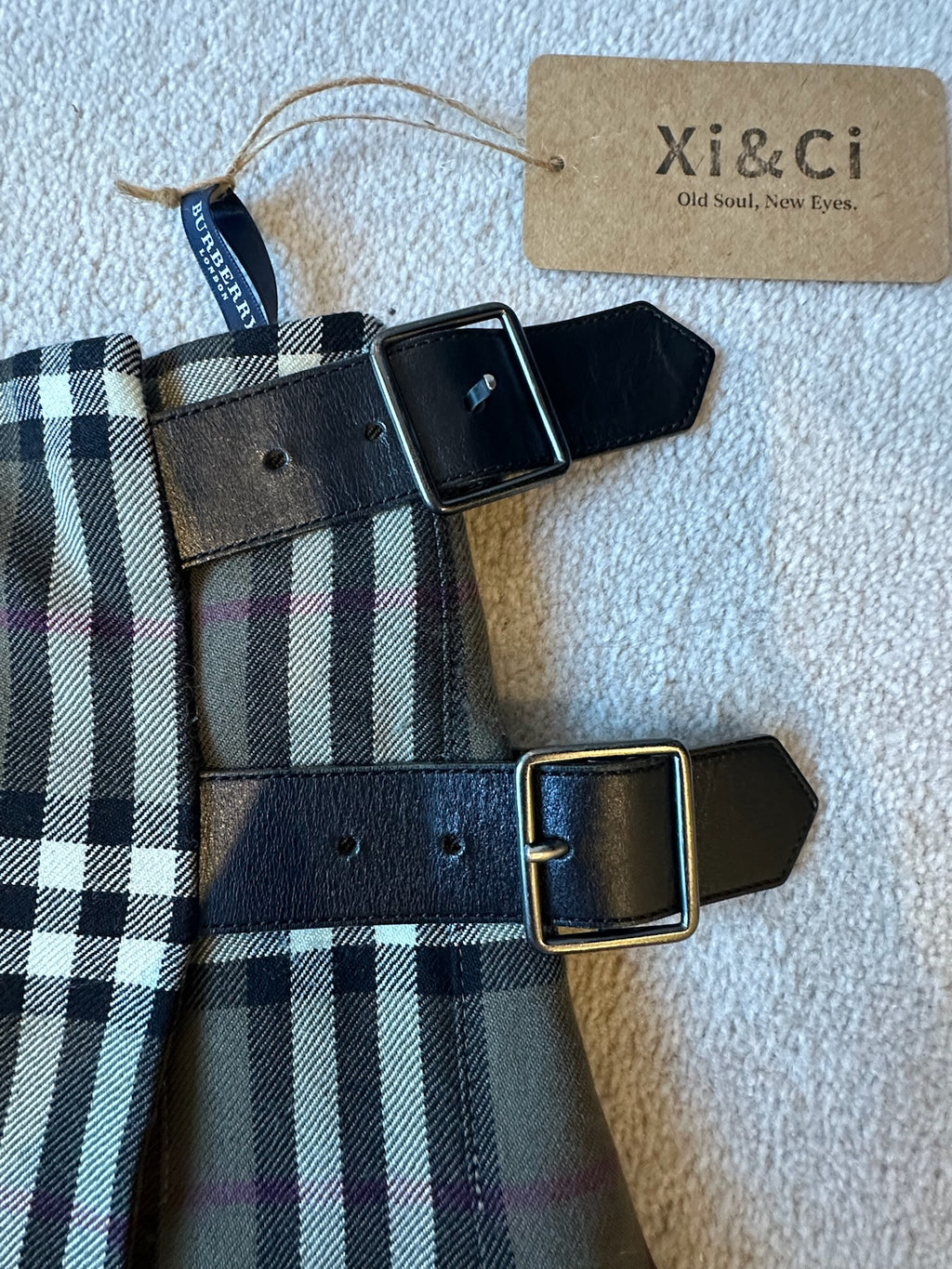 Burberry Check Wrap Skirt