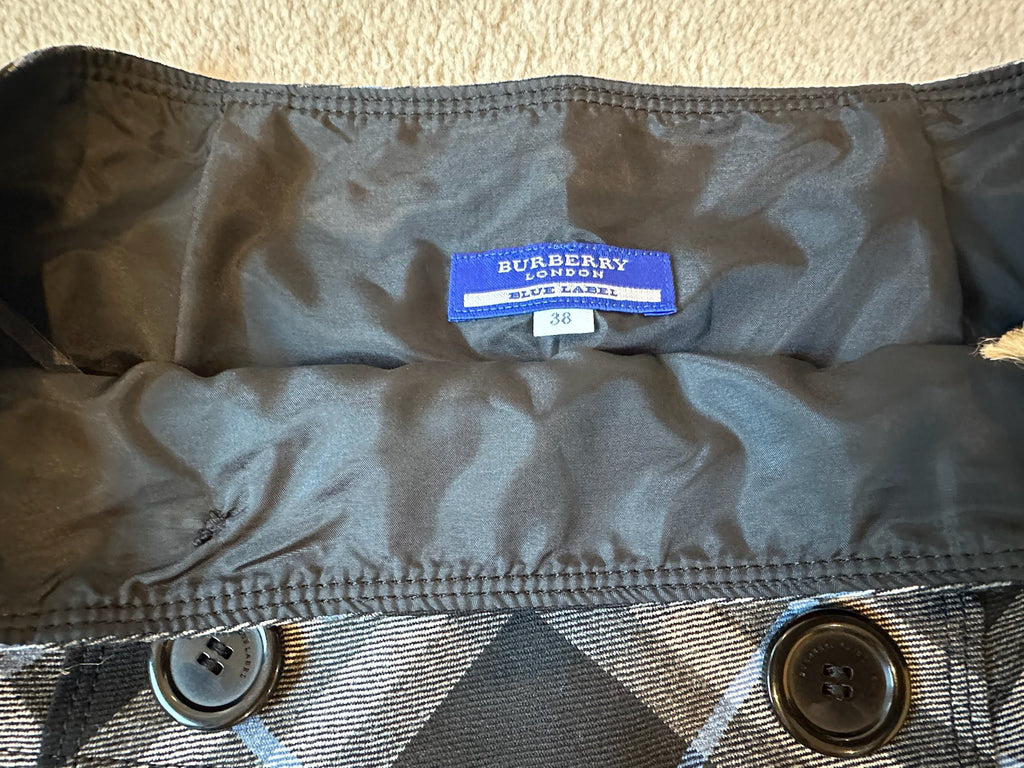 Burberry Blue Label Check Mini Skirt