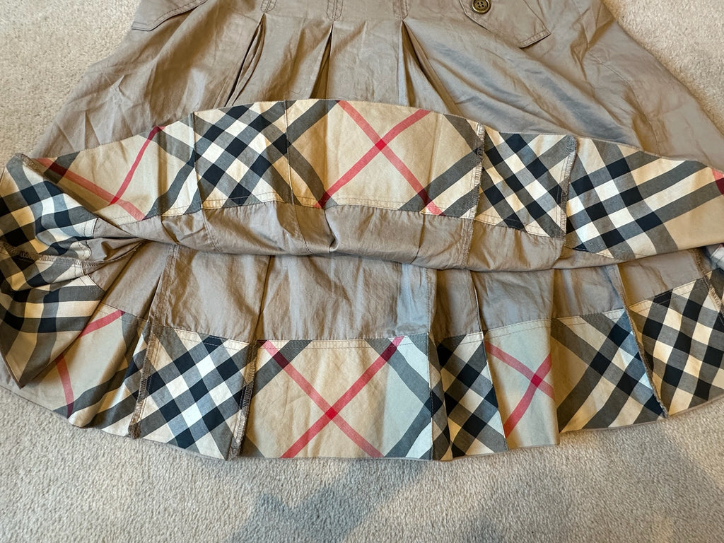 Burberry London Pleated Midi Skirt