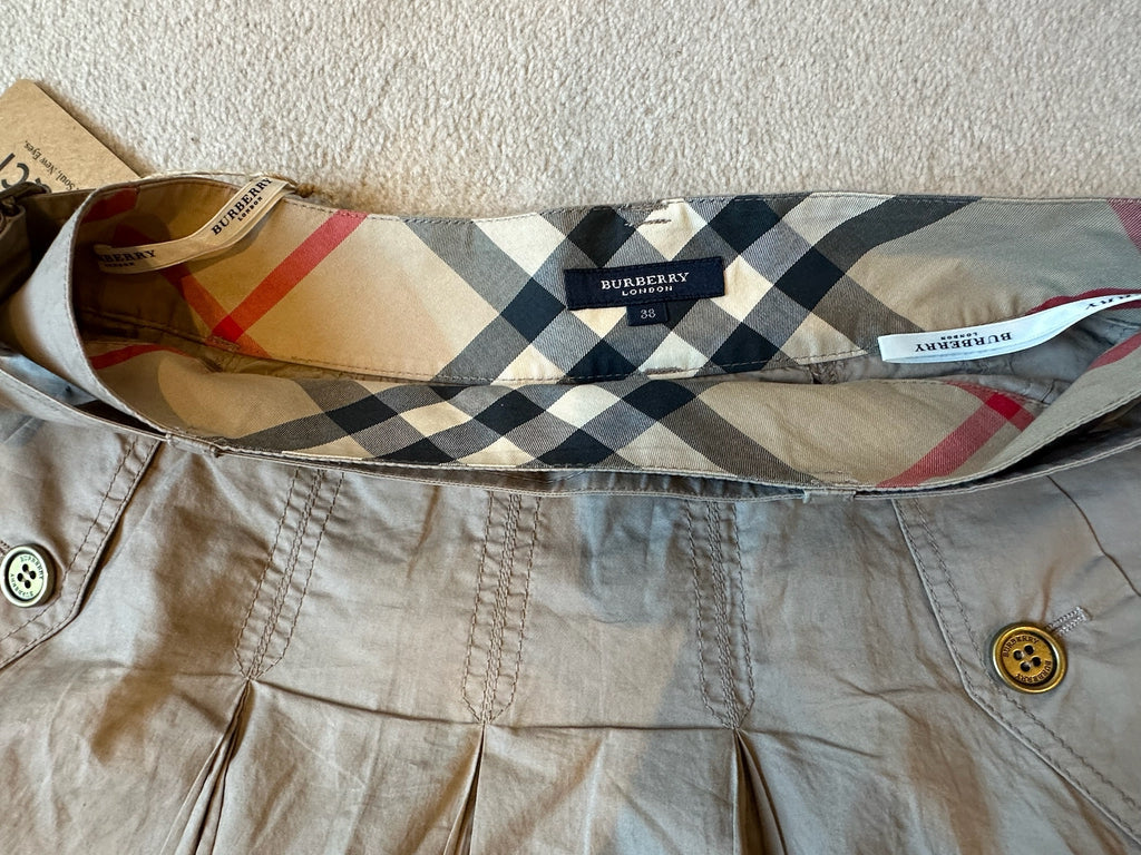 Burberry London Pleated Midi Skirt