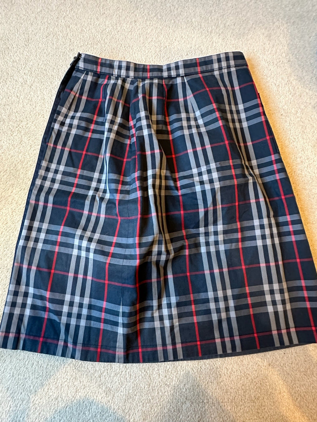 Burberry Reversible Check Mini Skirt