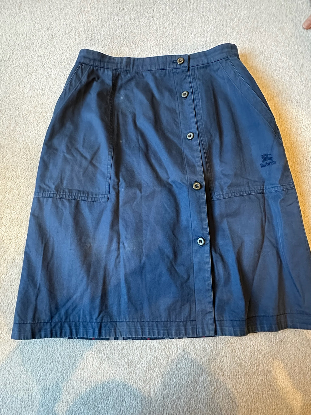 Burberry Reversible Check Mini Skirt