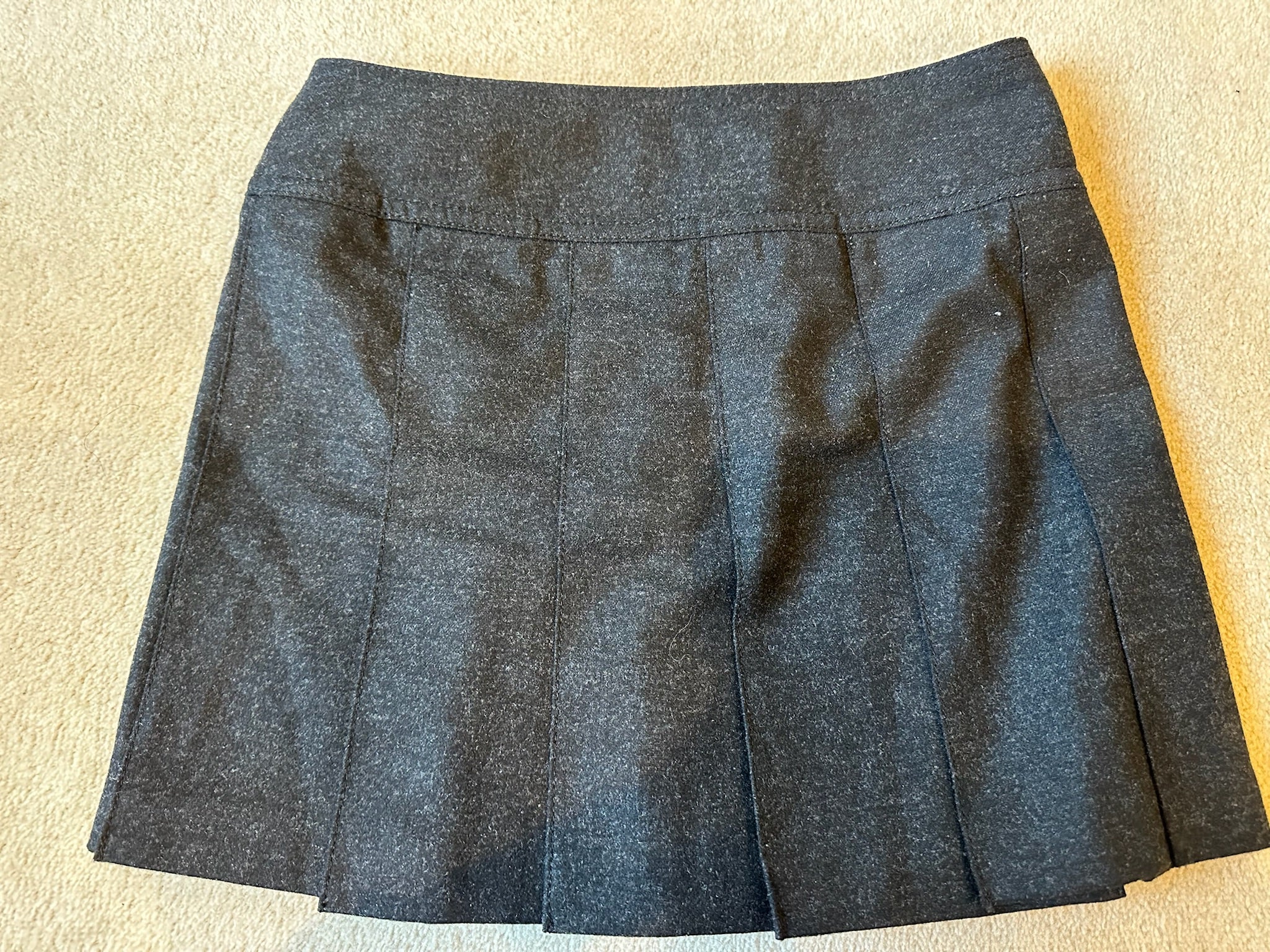 Burberry Blue Label Black Buckle Pleated Skirt