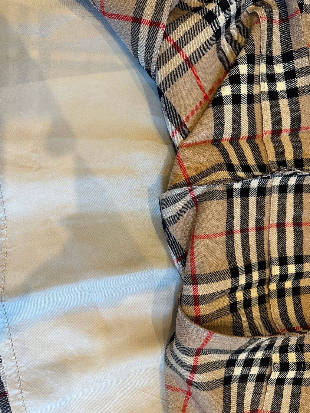 Burberry Check Pleated Skirt