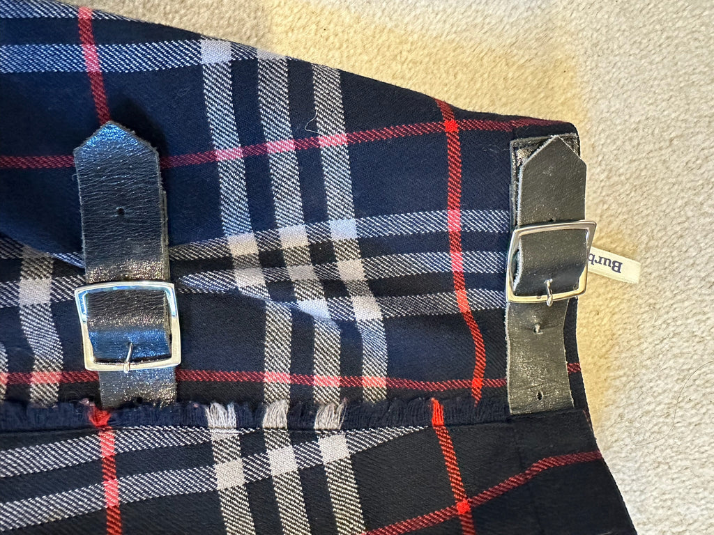 Burberry Tartan Pleated Skirt