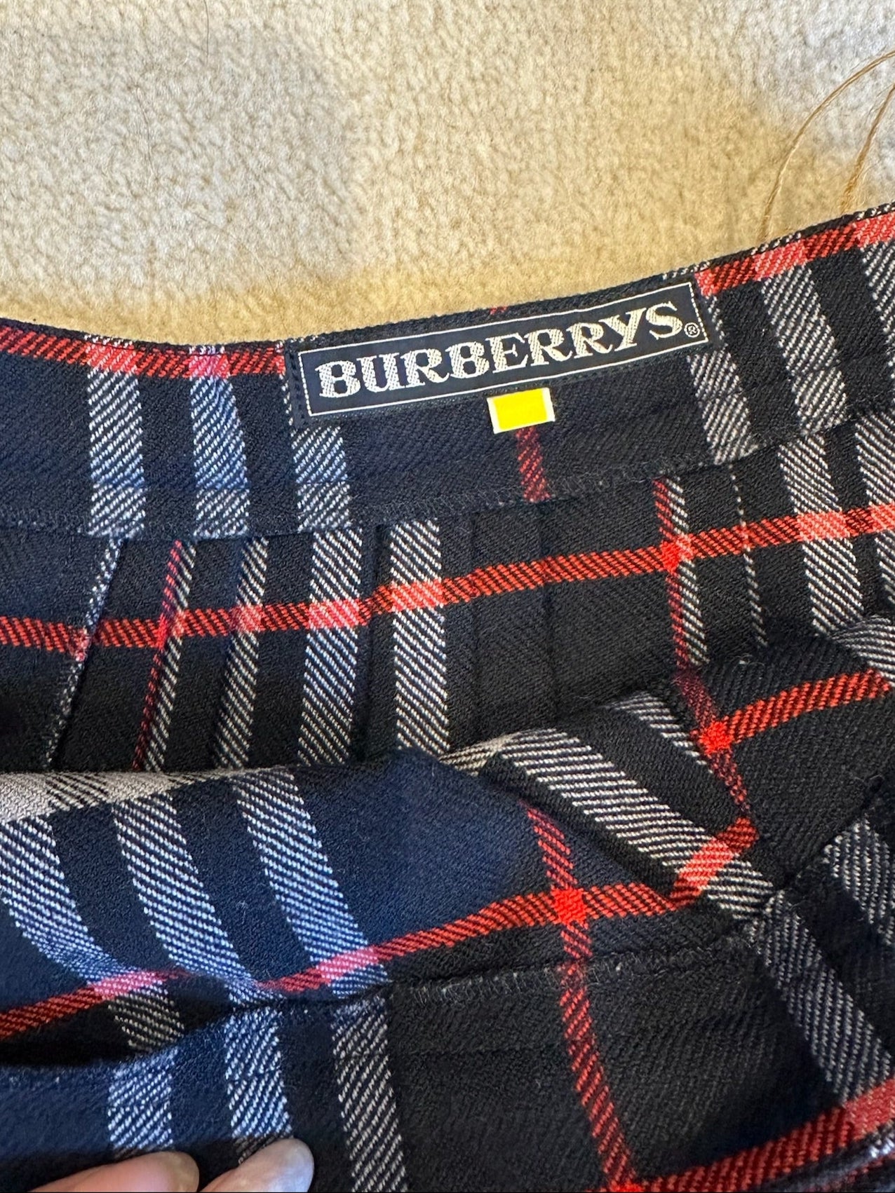 Burberry Tartan Pleated Skirt