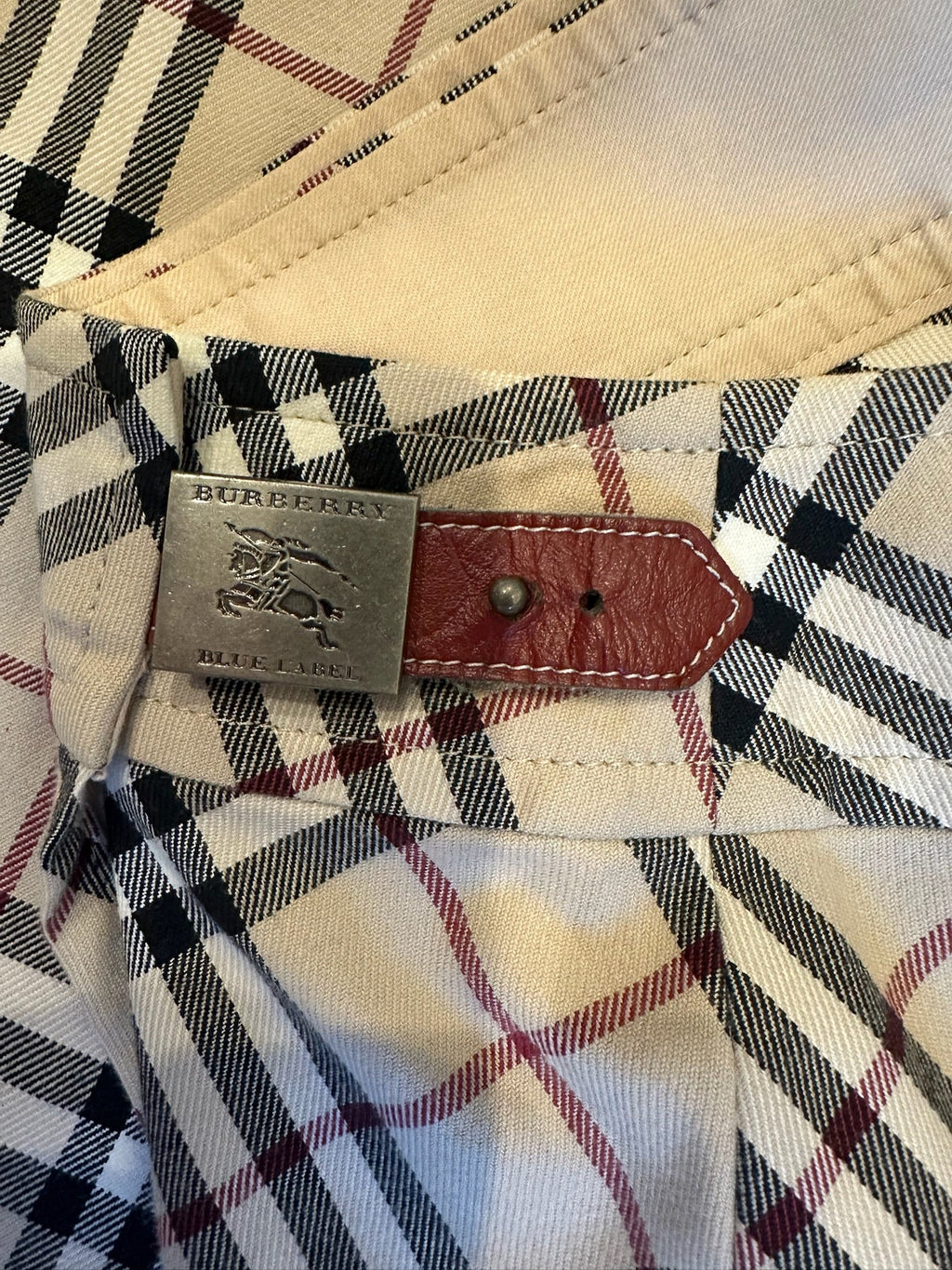 Burberry Blue Label House Check Wrap Skirt