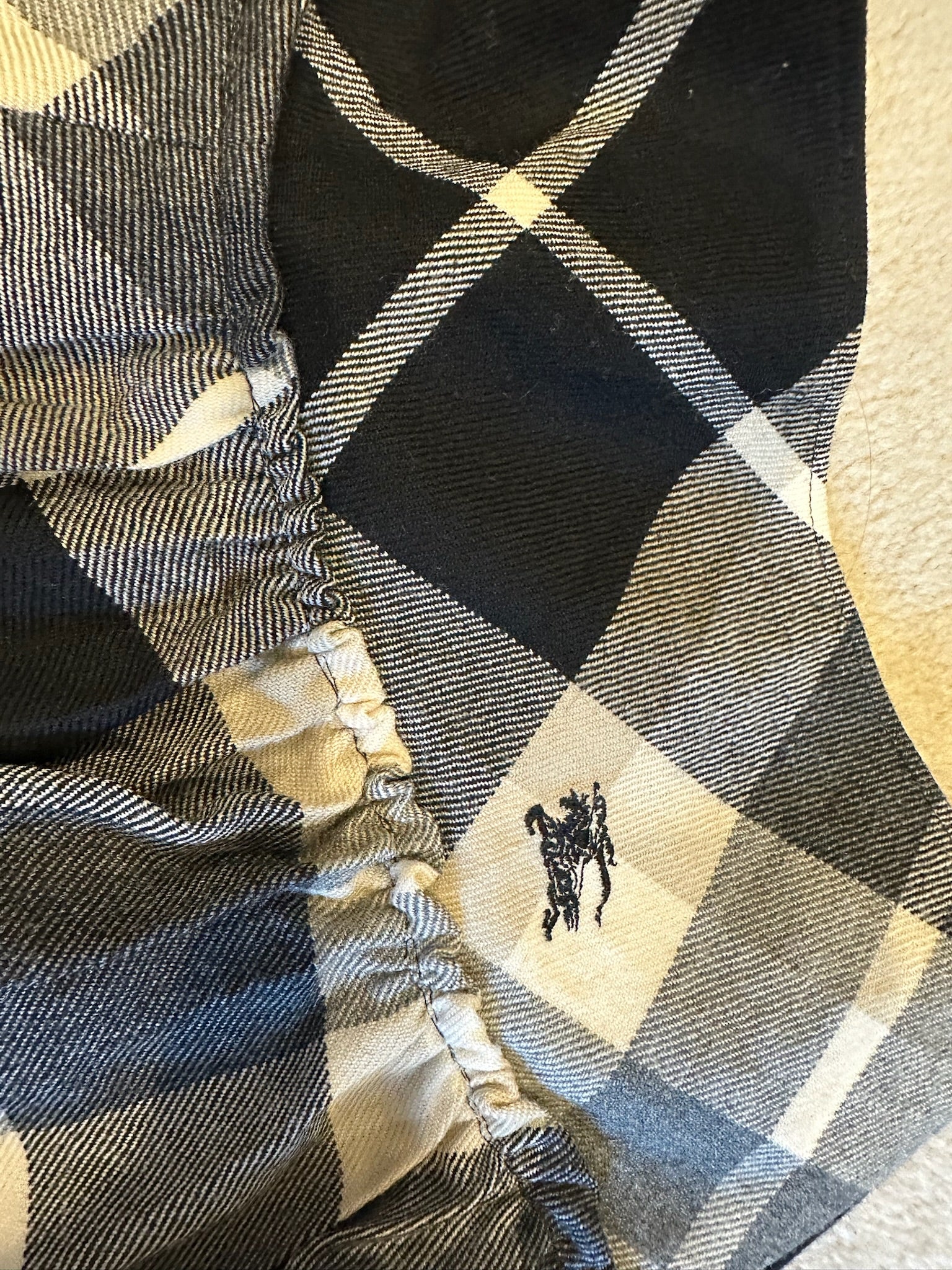 Burberry Blue Label Check Mini Skirt