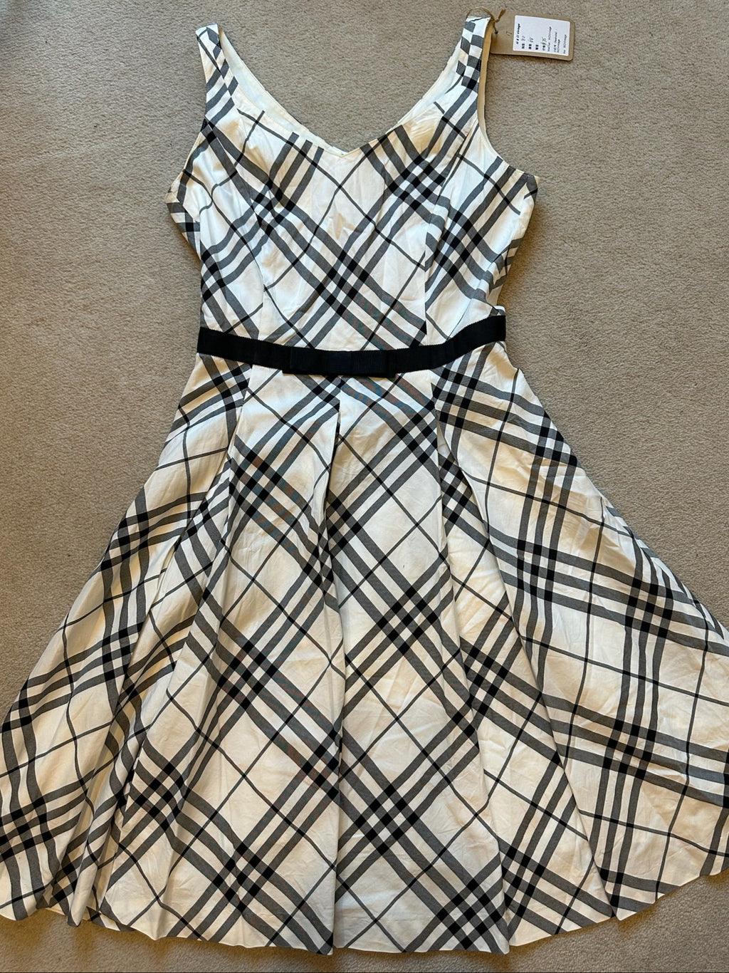 Burberry Blue Label Nova Check Sleeveless Dress