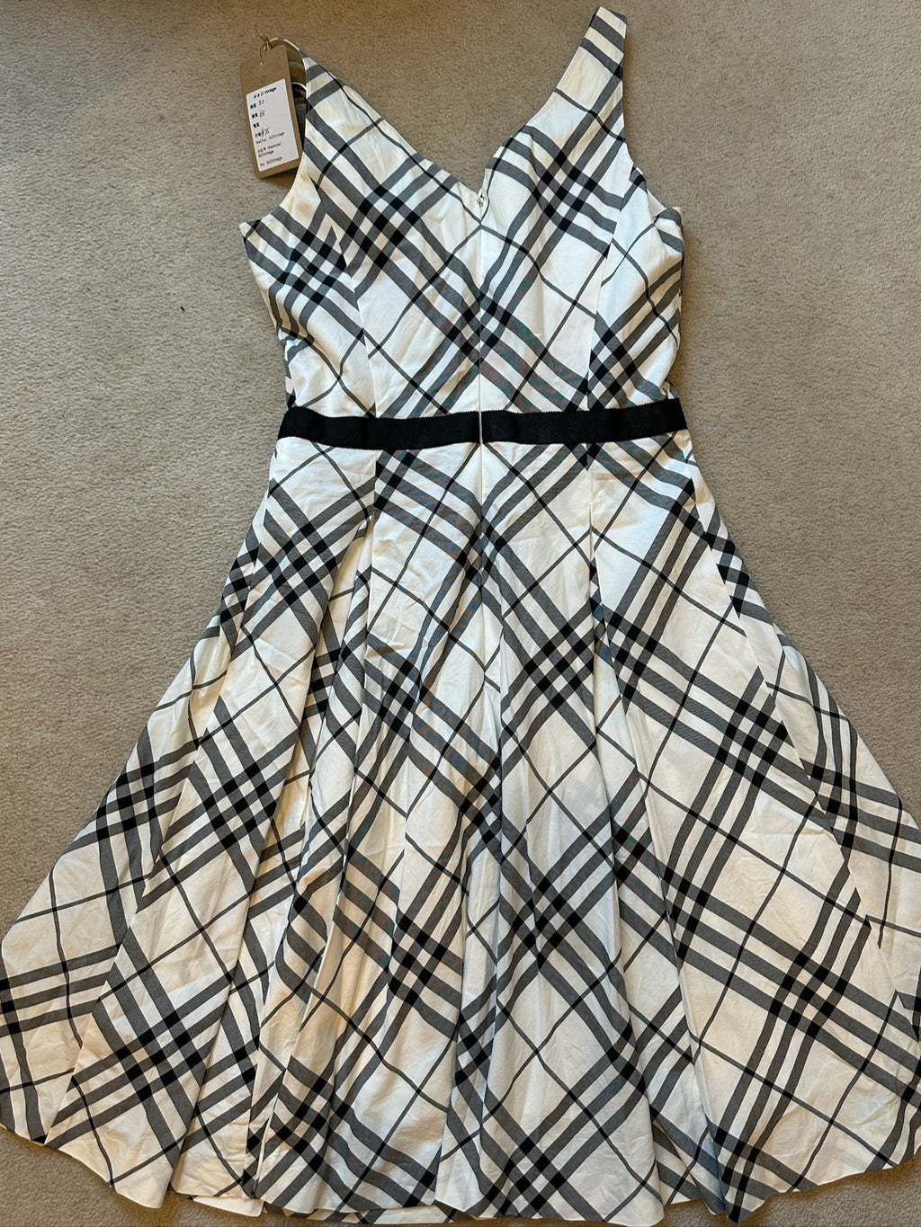 Burberry Blue Label Nova Check Sleeveless Dress