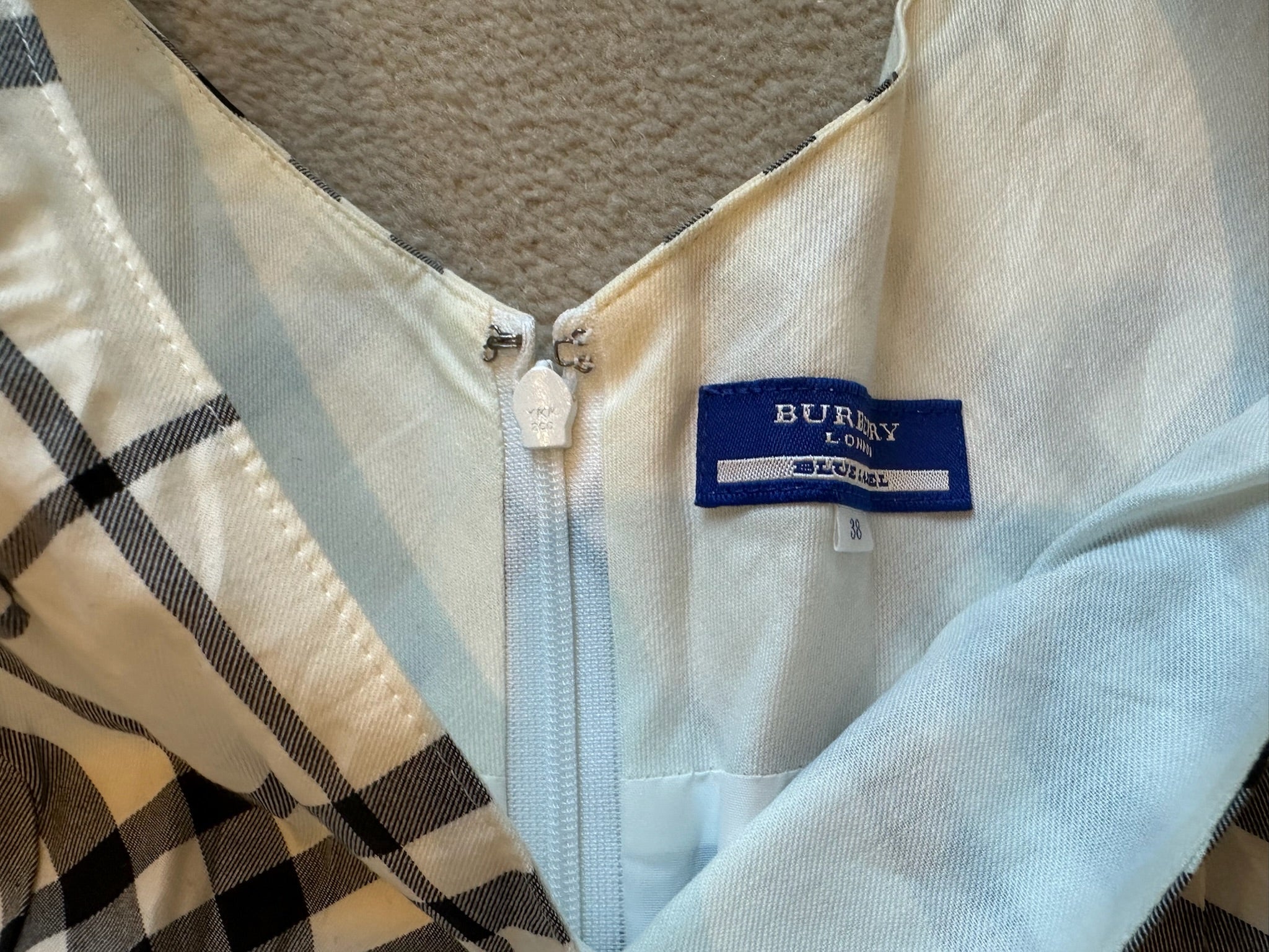 Burberry Blue Label Nova Check Sleeveless Dress