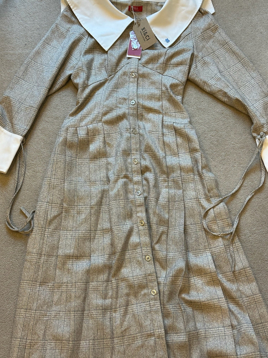 Polo Ralph Lauren × Dazzlin Collaboration Plaid Maxi Dress