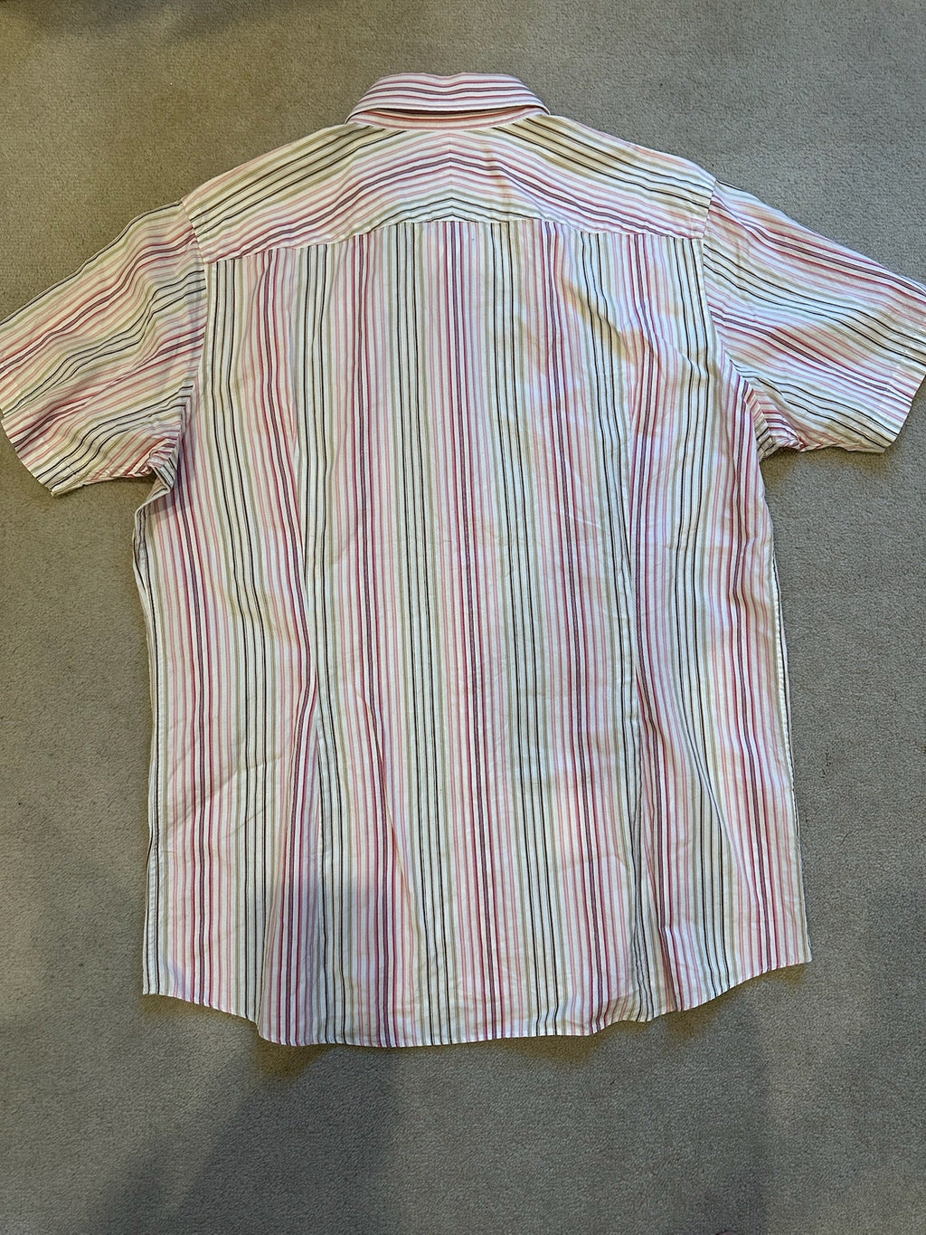 Burberry London Pink Striped Short-Sleeve Shirt