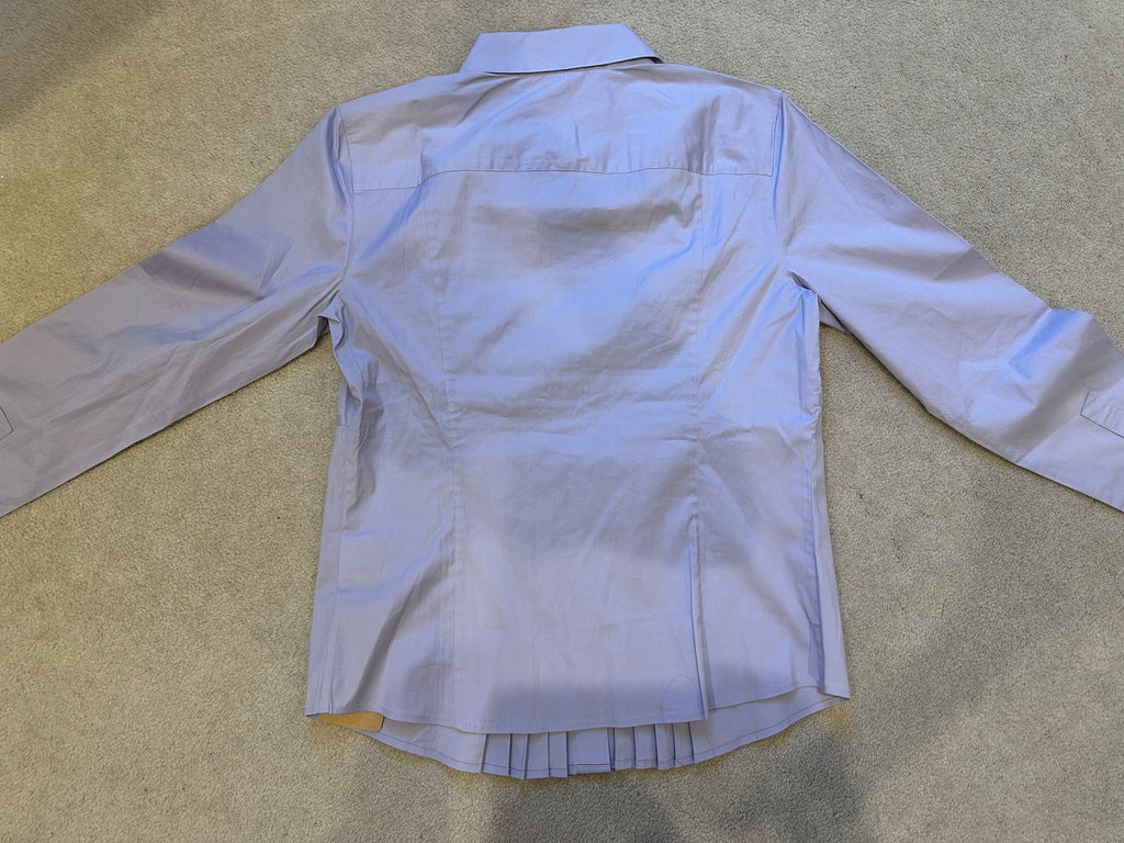 Burberry London Pleated Lilac Cotton Shirt