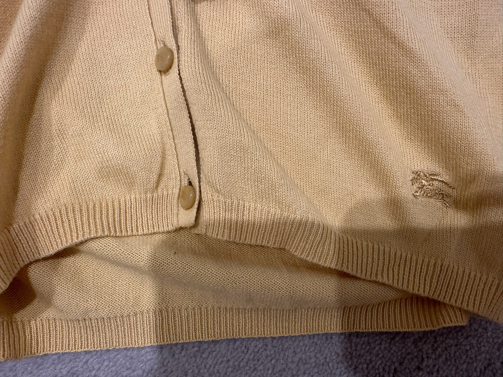 Burberry Blue Label Yellow Knit Cardigan
