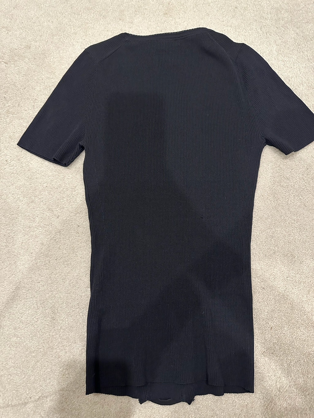 Burberry Black Label Ruffled Knit Top