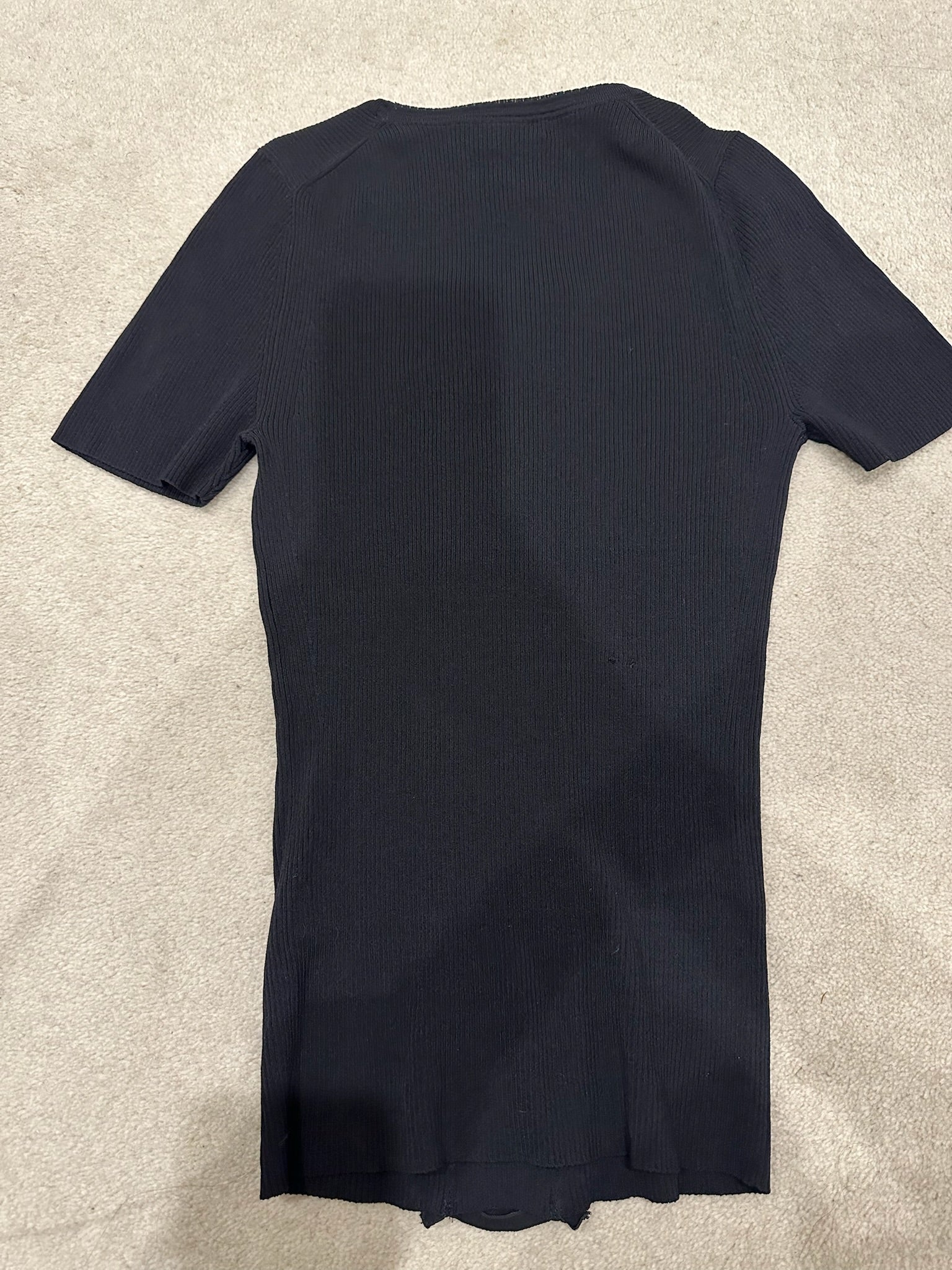 Burberry Black Label Ruffled Knit Top