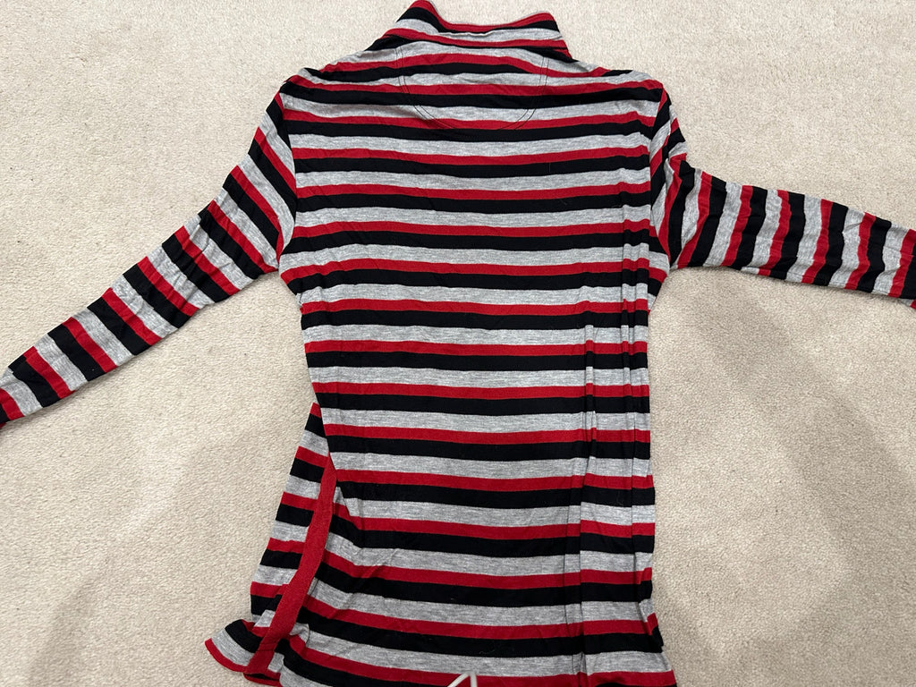 Burberry Striped Zip-Up Top