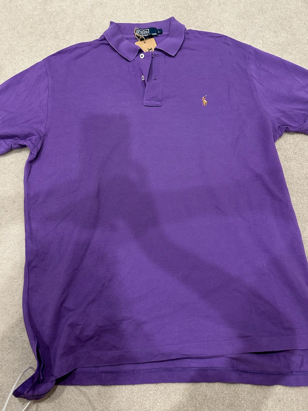 Ralph Lauren Vintage Purple Oversized Polo
