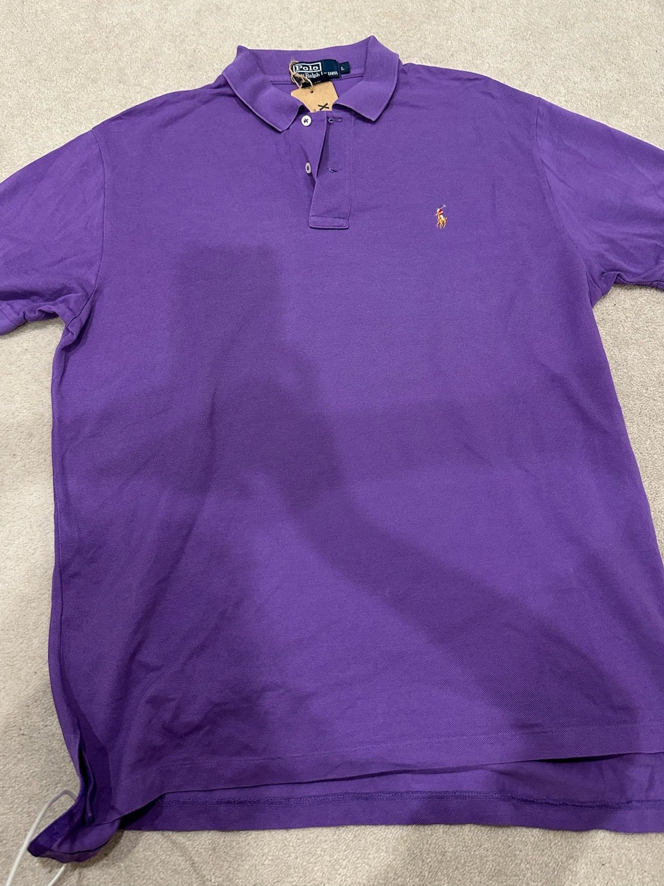 Ralph Lauren Vintage Purple Oversized Polo