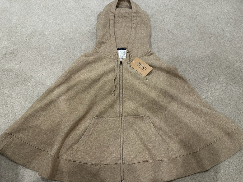 Polo Ralph Lauren Vintage Cape-Style Zip Hoodie