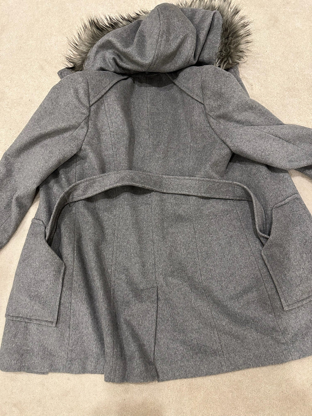 Calvin Klein Japan Wool Blend Hooded Coat