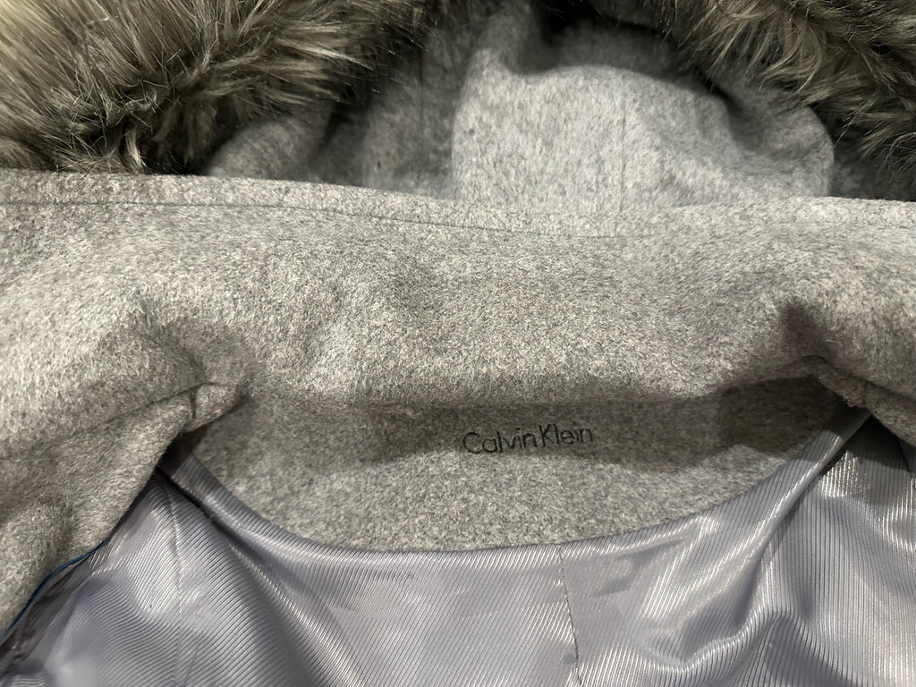 Calvin Klein Japan Wool Blend Hooded Coat