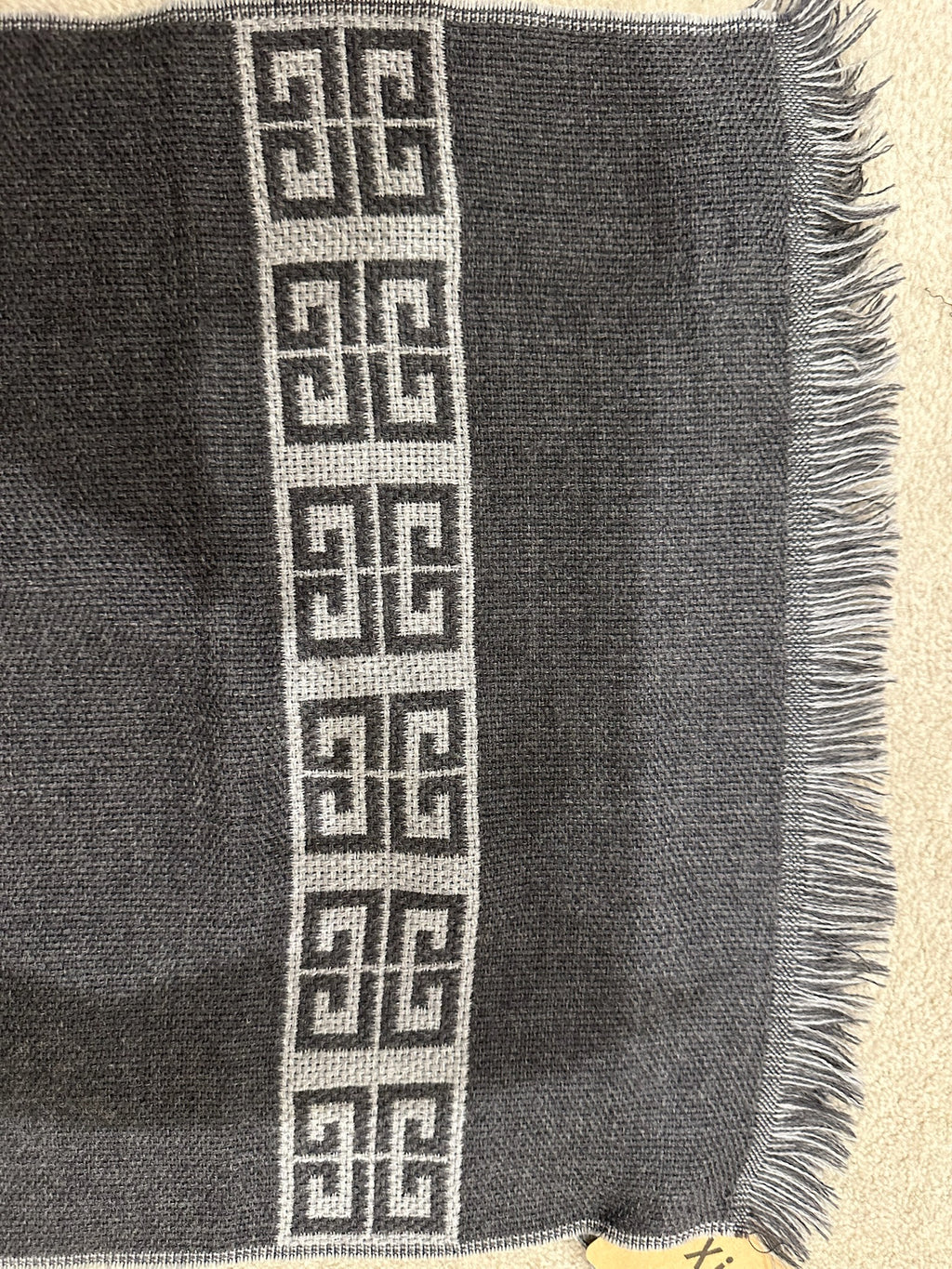 Givenchy Grey Wool Scarf