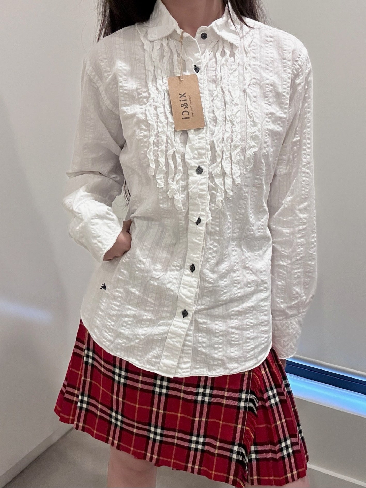 Burberry Black Label White Shirt