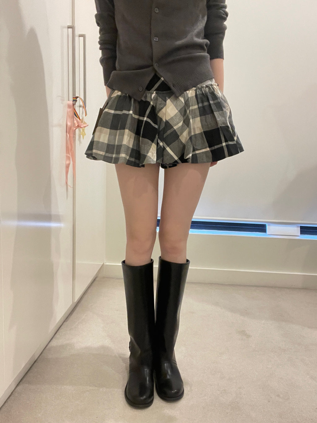 Burberry Blue Label Check Mini Skirt
