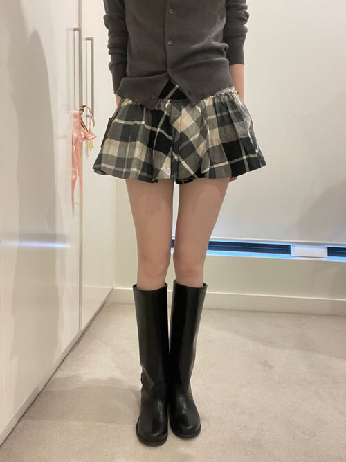Burberry Blue Label Check Mini Skirt