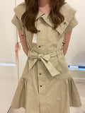 Burberry London Trench-Inspired Belted Dress