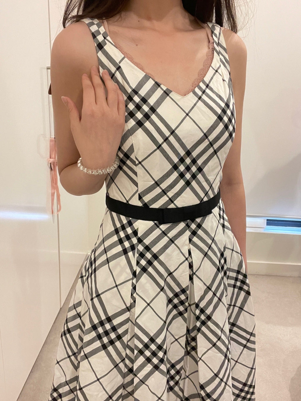 Burberry Blue Label Nova Check Sleeveless Dress