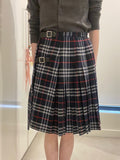 Burberry Tartan Pleated Skirt