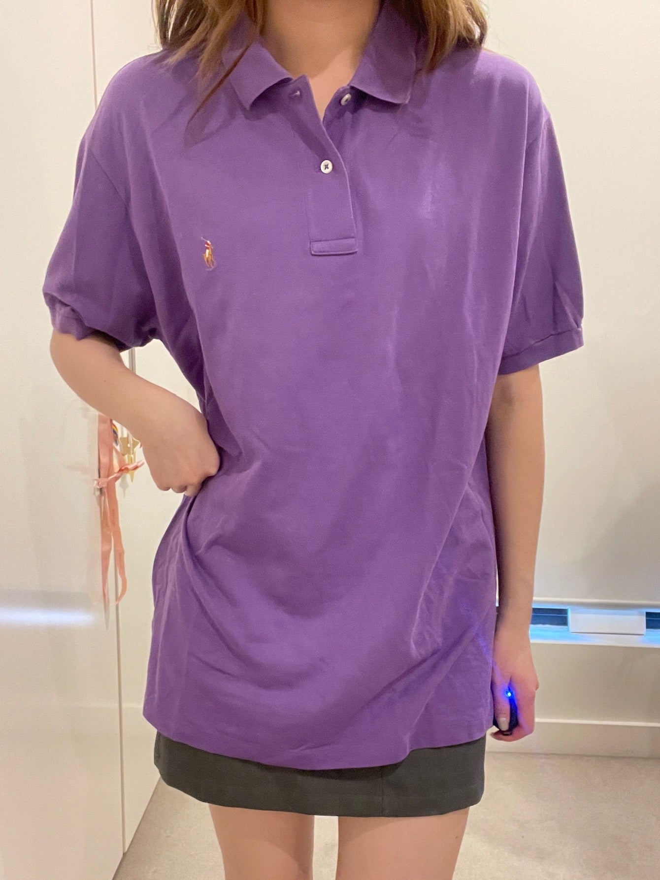 Ralph Lauren Vintage Purple Oversized Polo