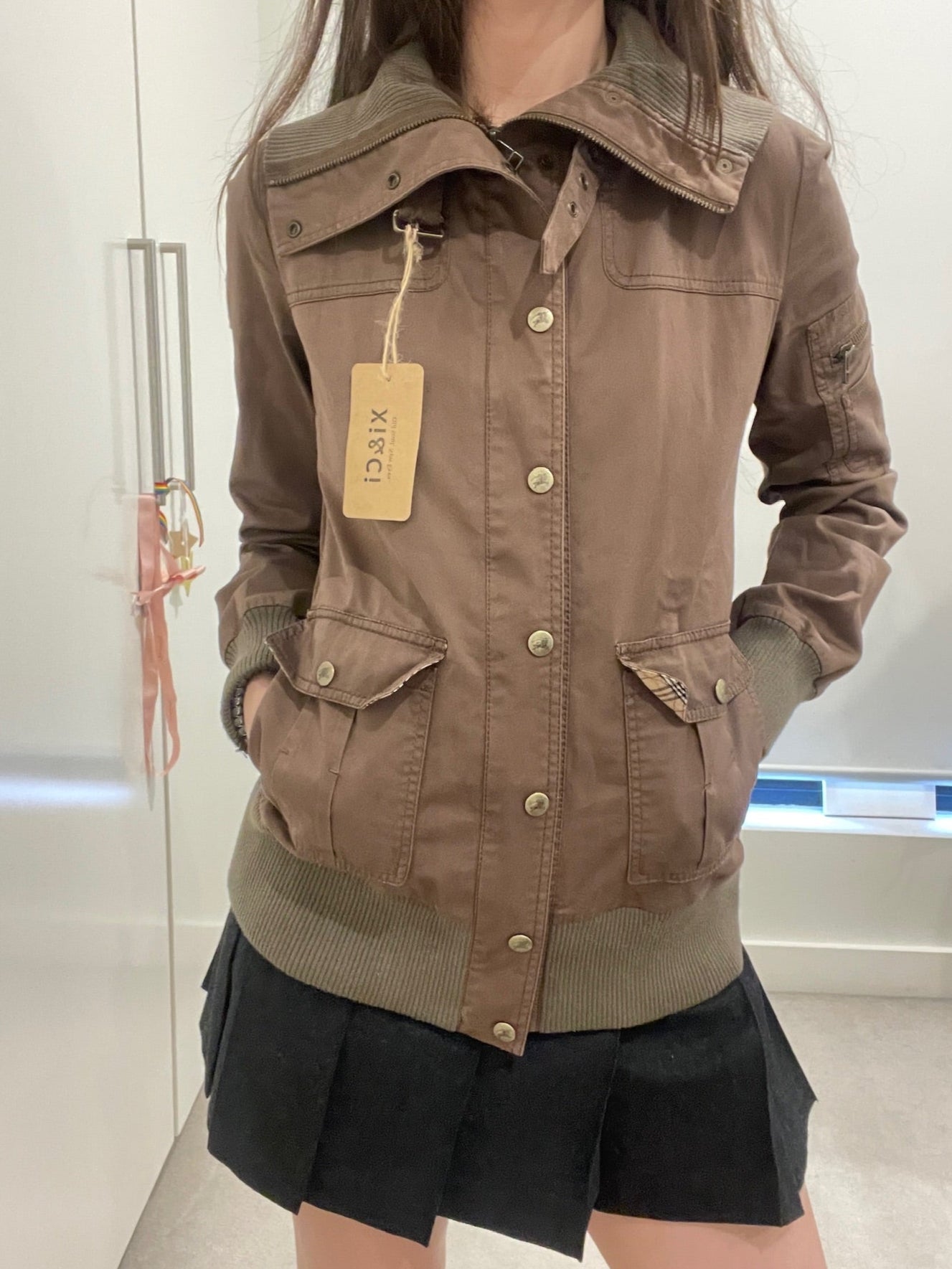 Burberry Blue Label Brown Short Jacket