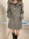 Calvin Klein Japan Wool Blend Hooded Coat